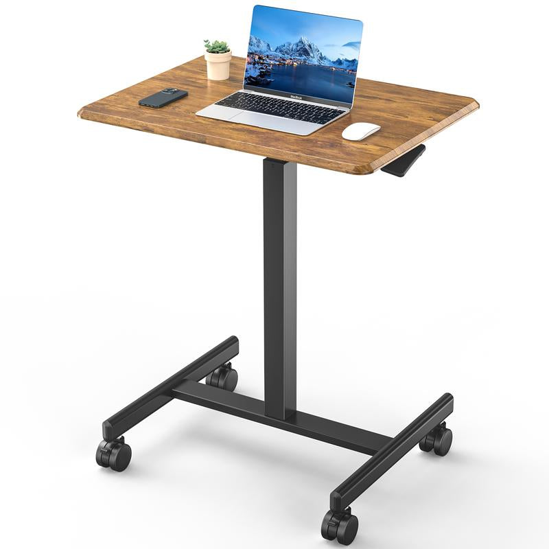 Adjustable Overbed Rolling Table - Versatile Mobile Desk for Home & Hospital Use