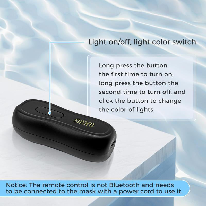 Revitalize Your Skin with the 7-Color LED Red & Blue Light Therapy Face Mask