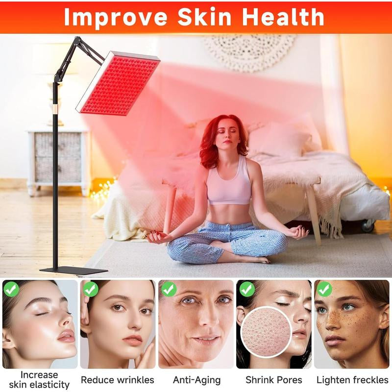 Revitalize Your Skin and Relieve Pain with 2-in-1 Red Light Therapy Device - Deep 660Nm & 850Nm Infrared Treatment for Face, Body, and Joints!