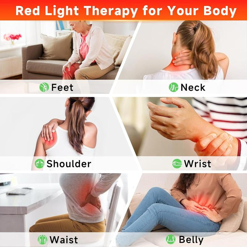Revitalize Your Skin and Relieve Pain with 2-in-1 Red Light Therapy Device - Deep 660Nm & 850Nm Infrared Treatment for Face, Body, and Joints!