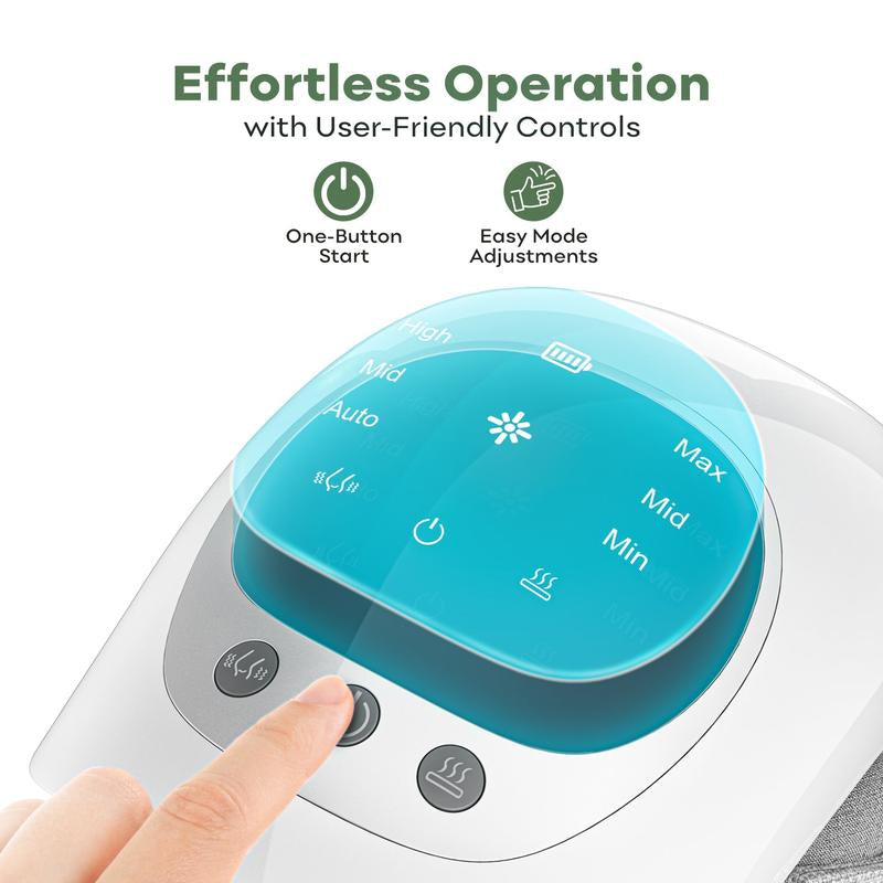 Rejuvenating Knee Massager with Soothing Red Light Therapy