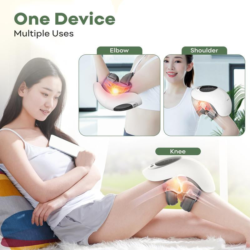 Rejuvenating Knee Massager with Soothing Red Light Therapy