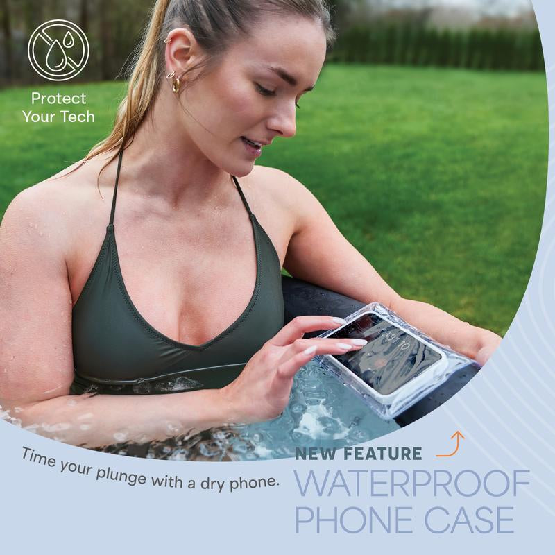 Portable Ice Tub with Cover and Carry Bag - Ultimate Cold Plunge for Home & Travel, Perfect for Athletes and Adults - Sleek Black Design