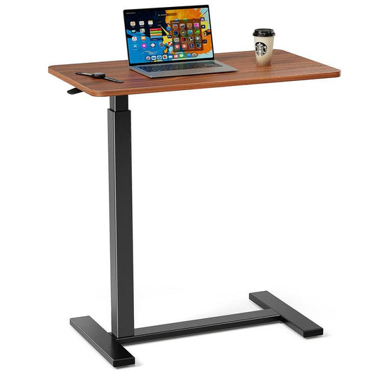 Adjustable Overbed Rolling Table - Versatile Mobile Desk for Home & Hospital Use