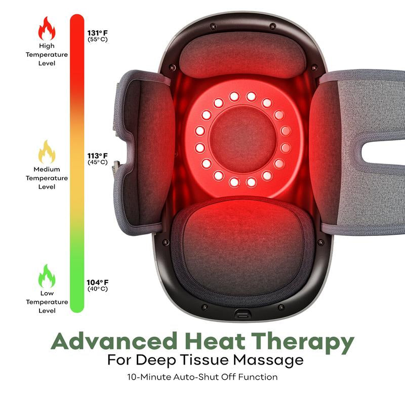 Rejuvenating Knee Massager with Soothing Red Light Therapy