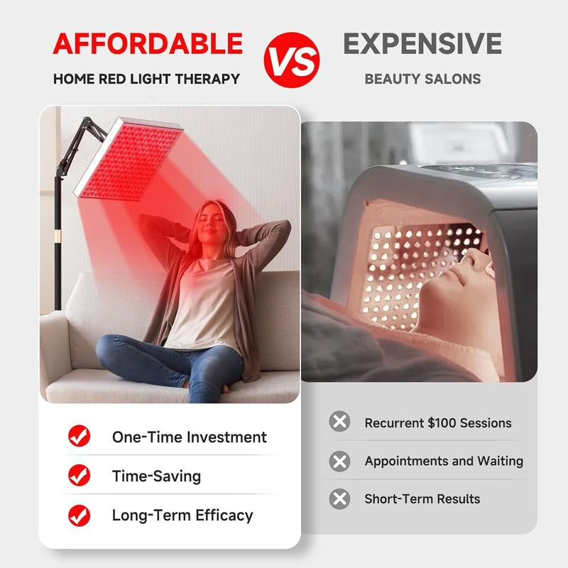 Revitalize Your Skin and Relieve Pain with 2-in-1 Red Light Therapy Device - Deep 660Nm & 850Nm Infrared Treatment for Face, Body, and Joints!
