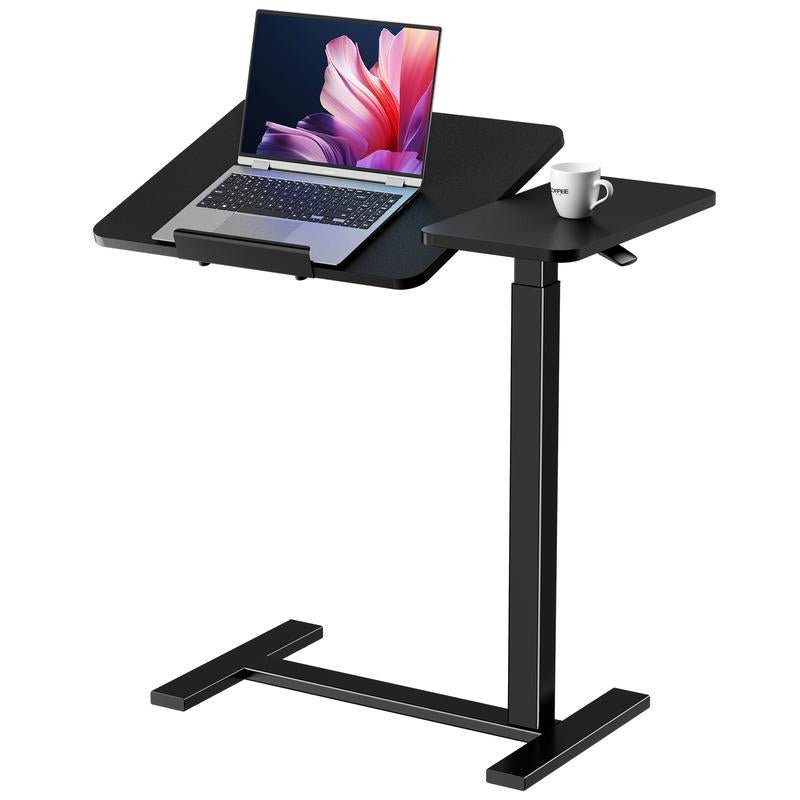 Adjustable Overbed Rolling Table - Versatile Mobile Desk for Home & Hospital Use