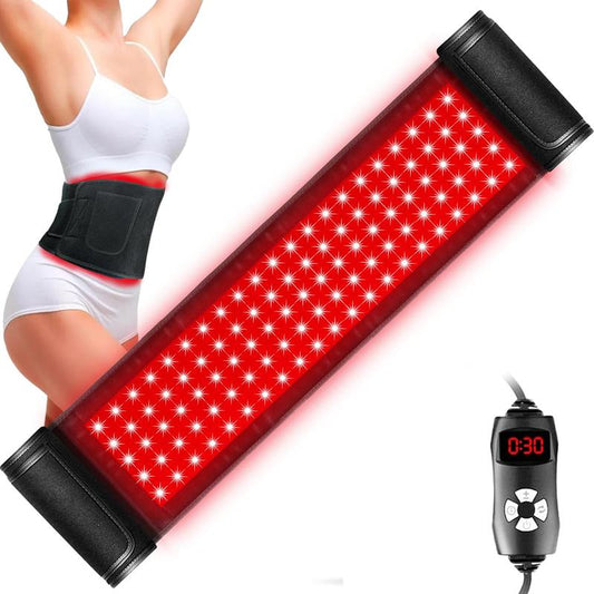 Ultimate Red & Infrared Light Therapy Belt for Pain Relief - 3-in-1 LED Wrap with Timer & Remote Control
