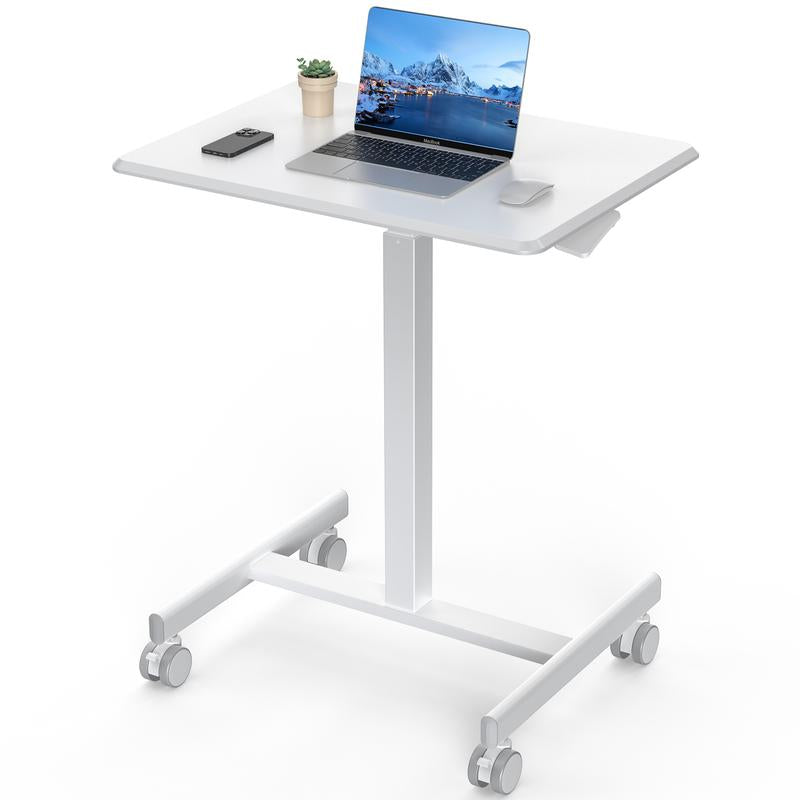 Adjustable Overbed Rolling Table - Versatile Mobile Desk for Home & Hospital Use