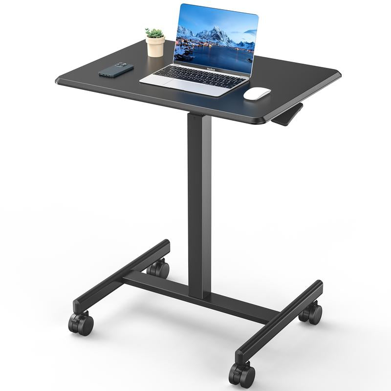 Adjustable Overbed Rolling Table - Versatile Mobile Desk for Home & Hospital Use