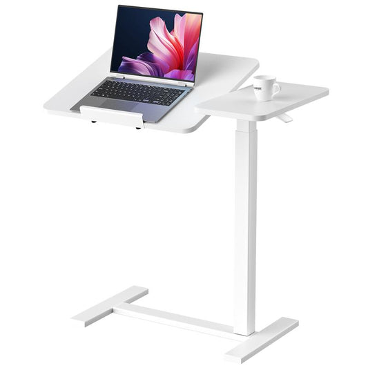 Adjustable Overbed Rolling Table - Versatile Mobile Desk for Home & Hospital Use