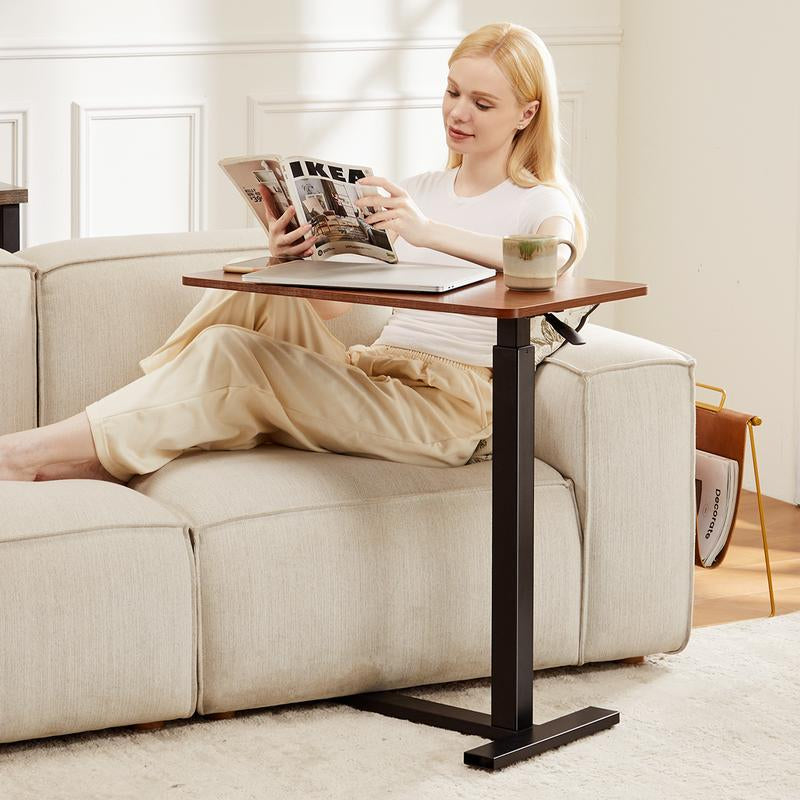 Adjustable Overbed Rolling Table - Versatile Mobile Desk for Home & Hospital Use