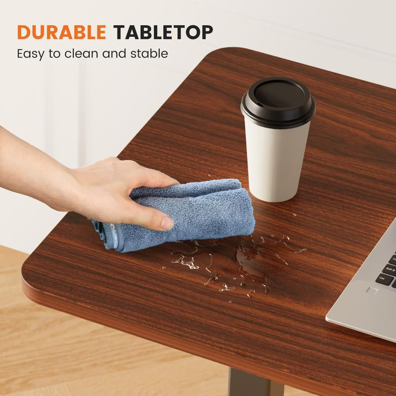 Adjustable Overbed Rolling Table - Versatile Mobile Desk for Home & Hospital Use