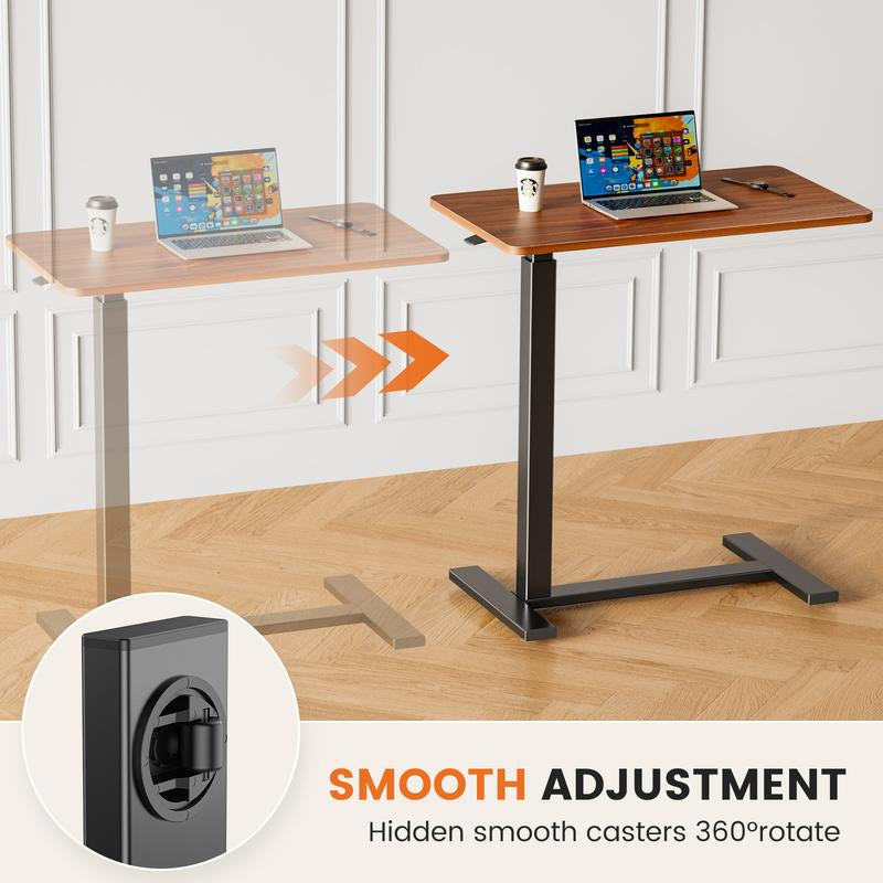 Adjustable Overbed Rolling Table - Versatile Mobile Desk for Home & Hospital Use